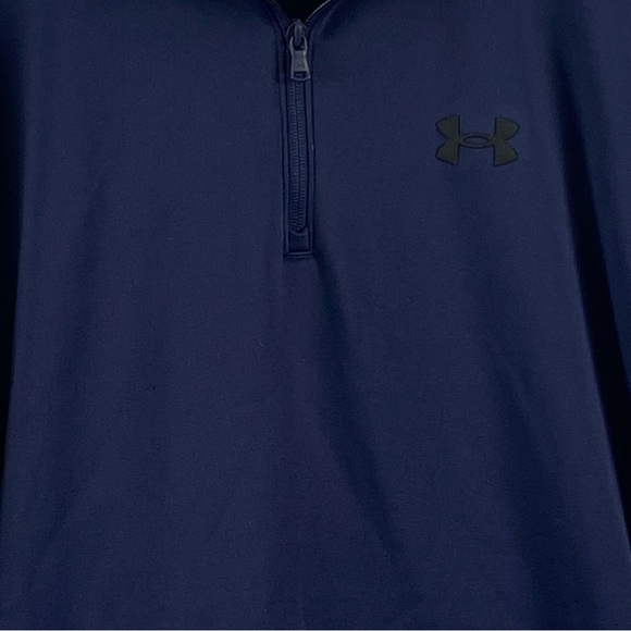 Under Armour Men's 1/4 Zip Up Sweater Blue Size Large - Picture 6 of 16